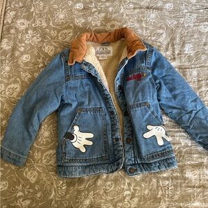 Zara Mickey Mouse Jean Jacket